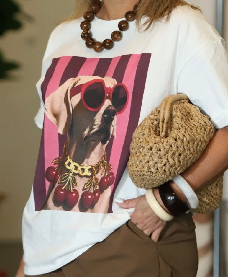 Tshirt Dogs w sunglasses / Italiana