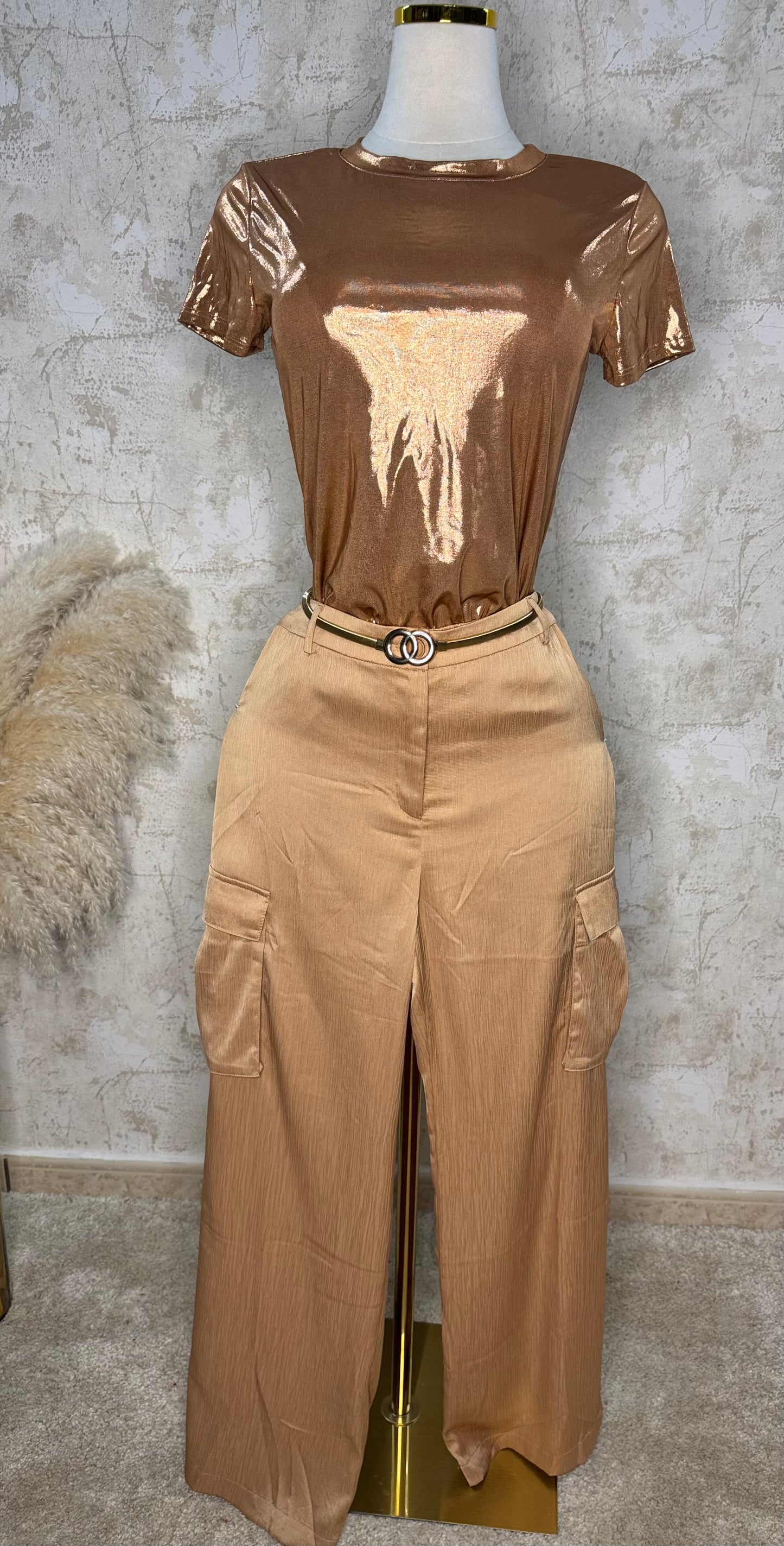 Tshirt Champagne Metálica