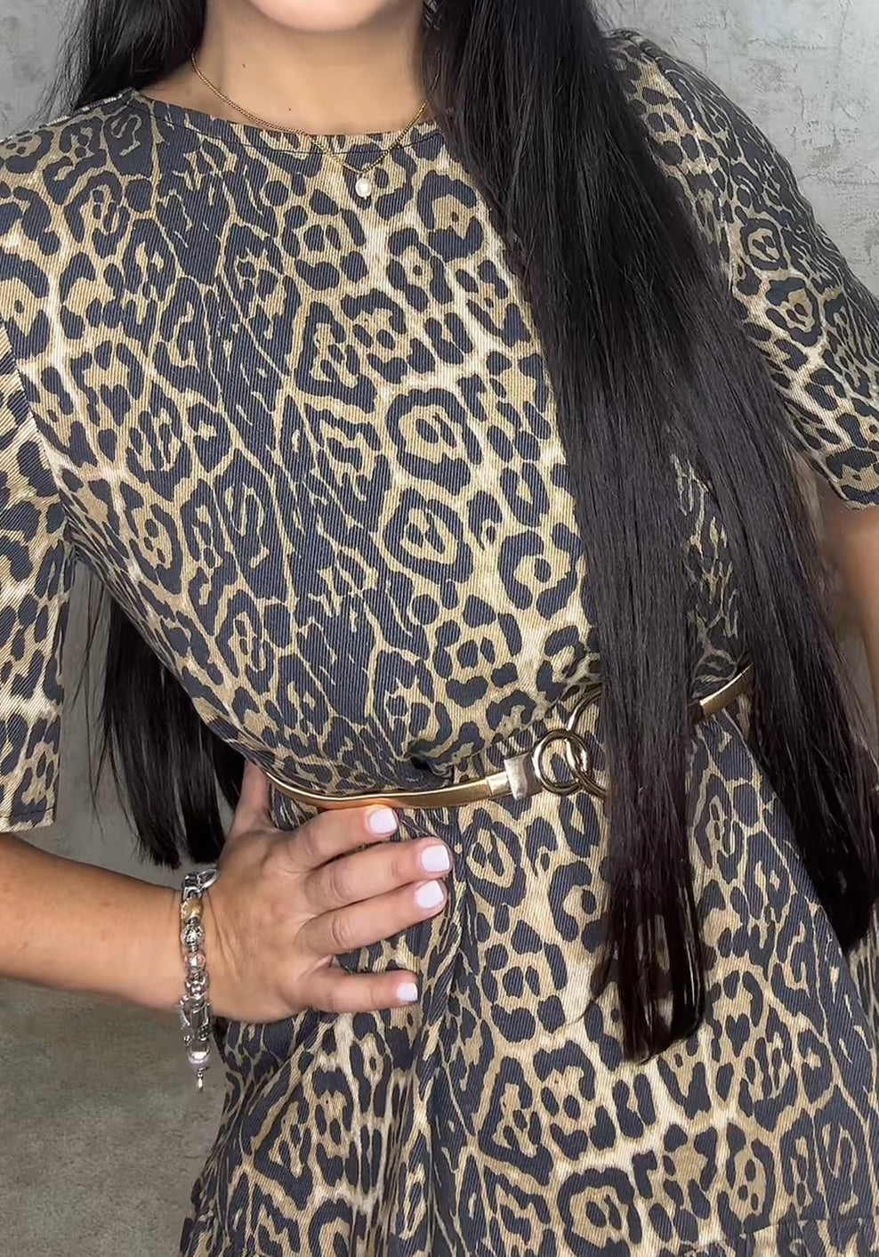 Traje animal print
