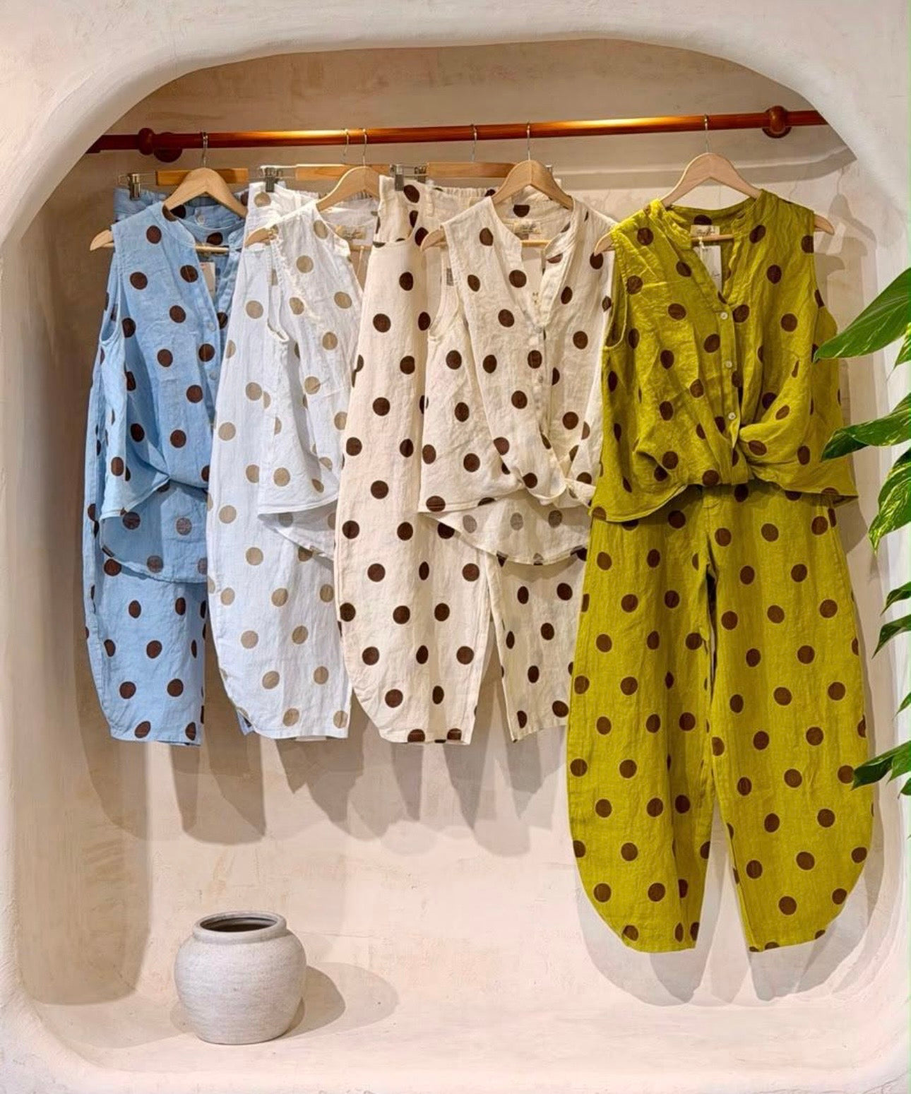 Set Polkadots PuroLino / Italiano