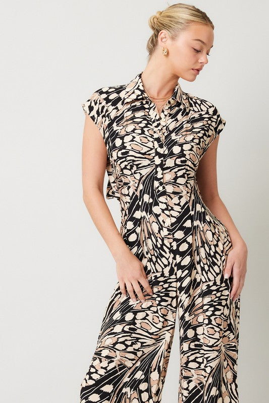 Jumpsuit black-cream