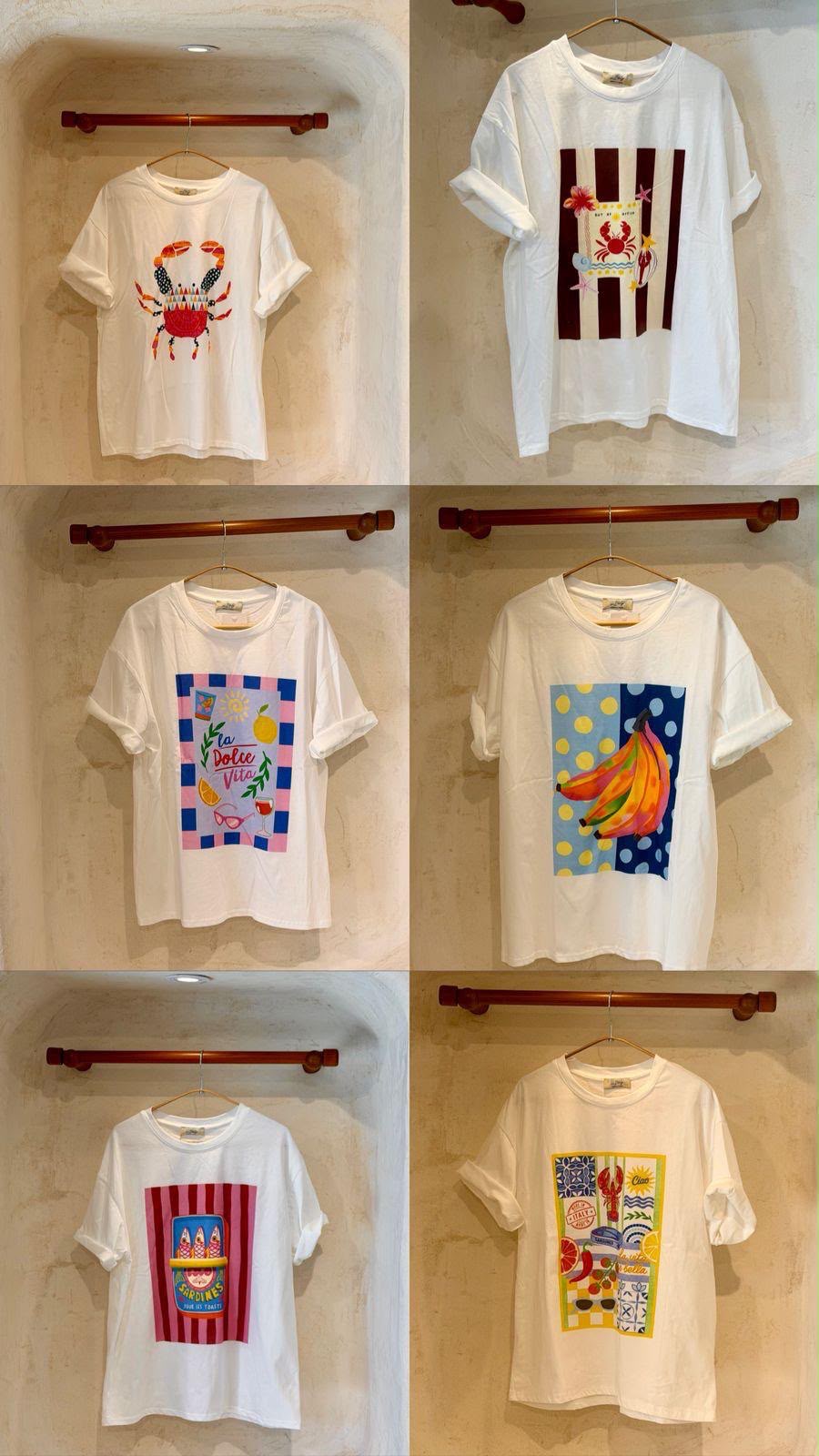 Tshirt frutas y mar / italiana