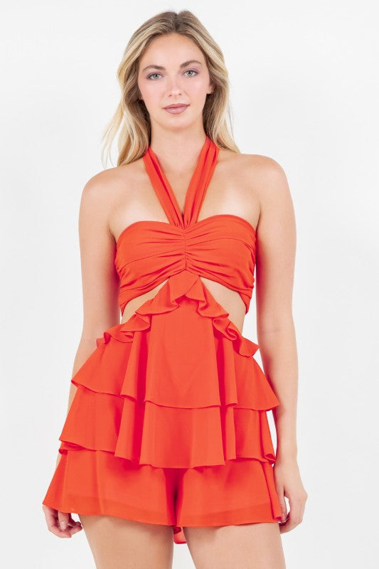Romper Rojo Volantes