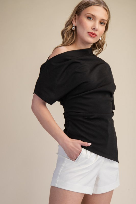 Asymmetrical Black Top