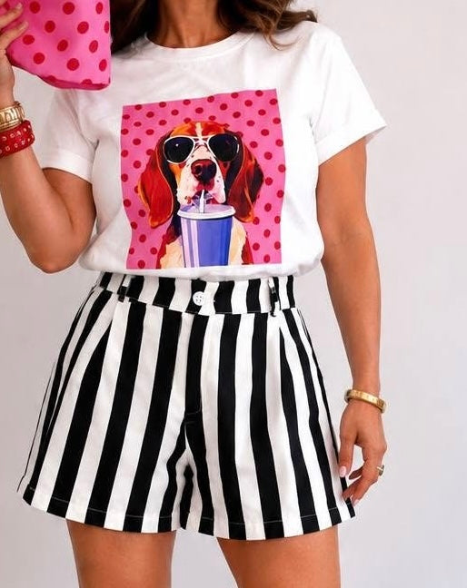 Tshirt Dogs w sunglasses / Italiana