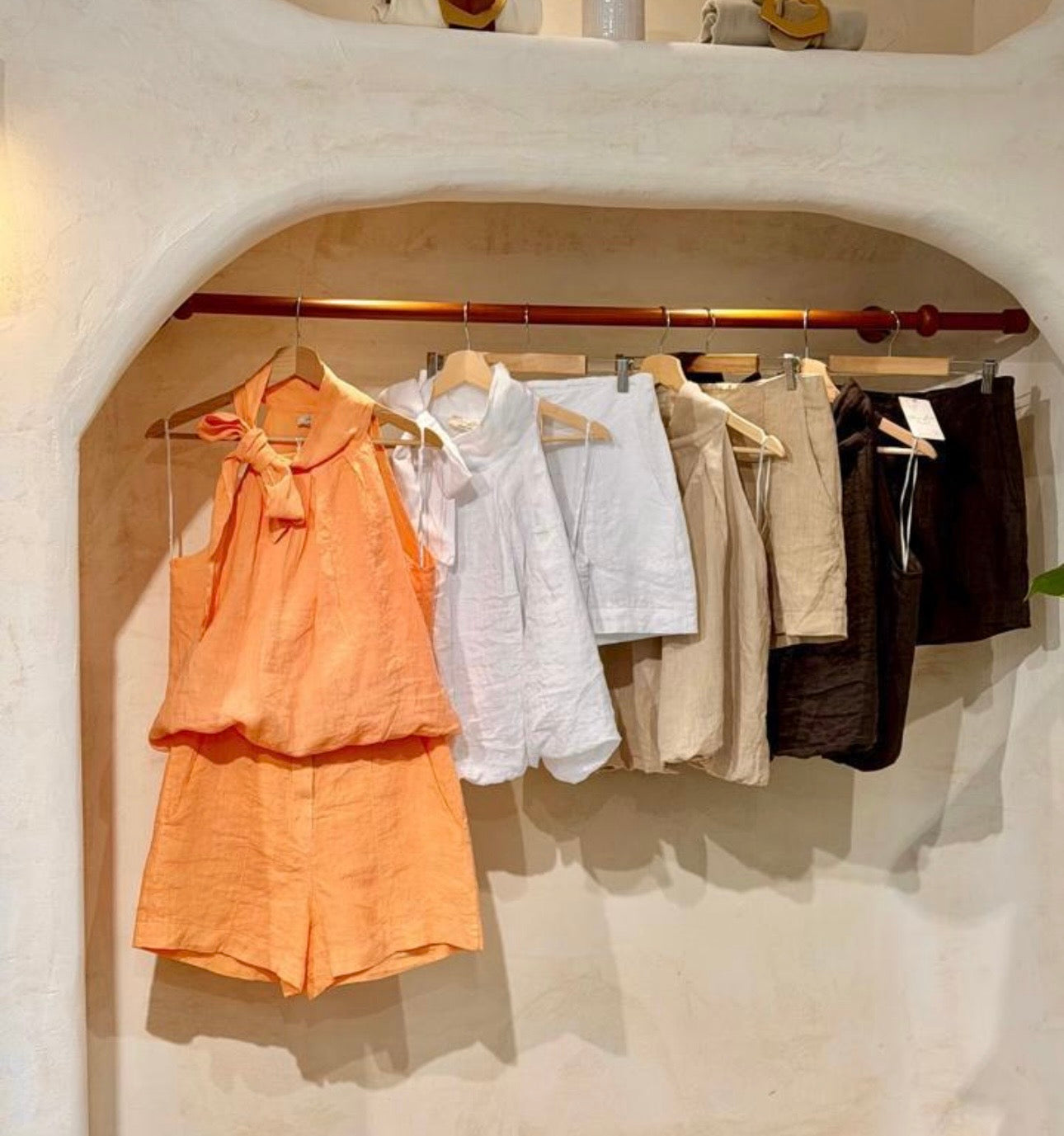 Lino short set / italiano