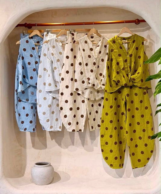 Set Polkadots PuroLino / Italiano
