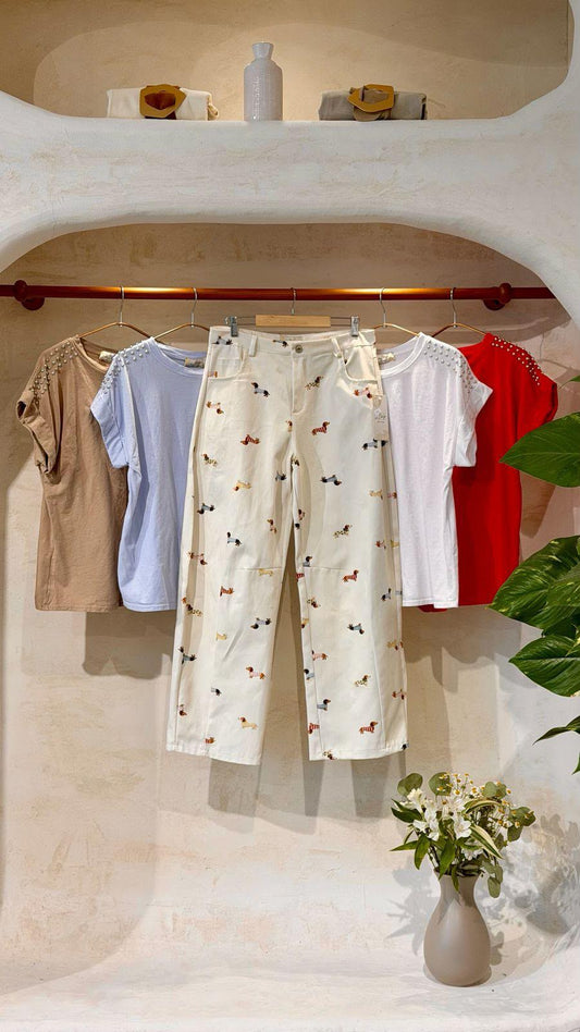 Dog denim barril