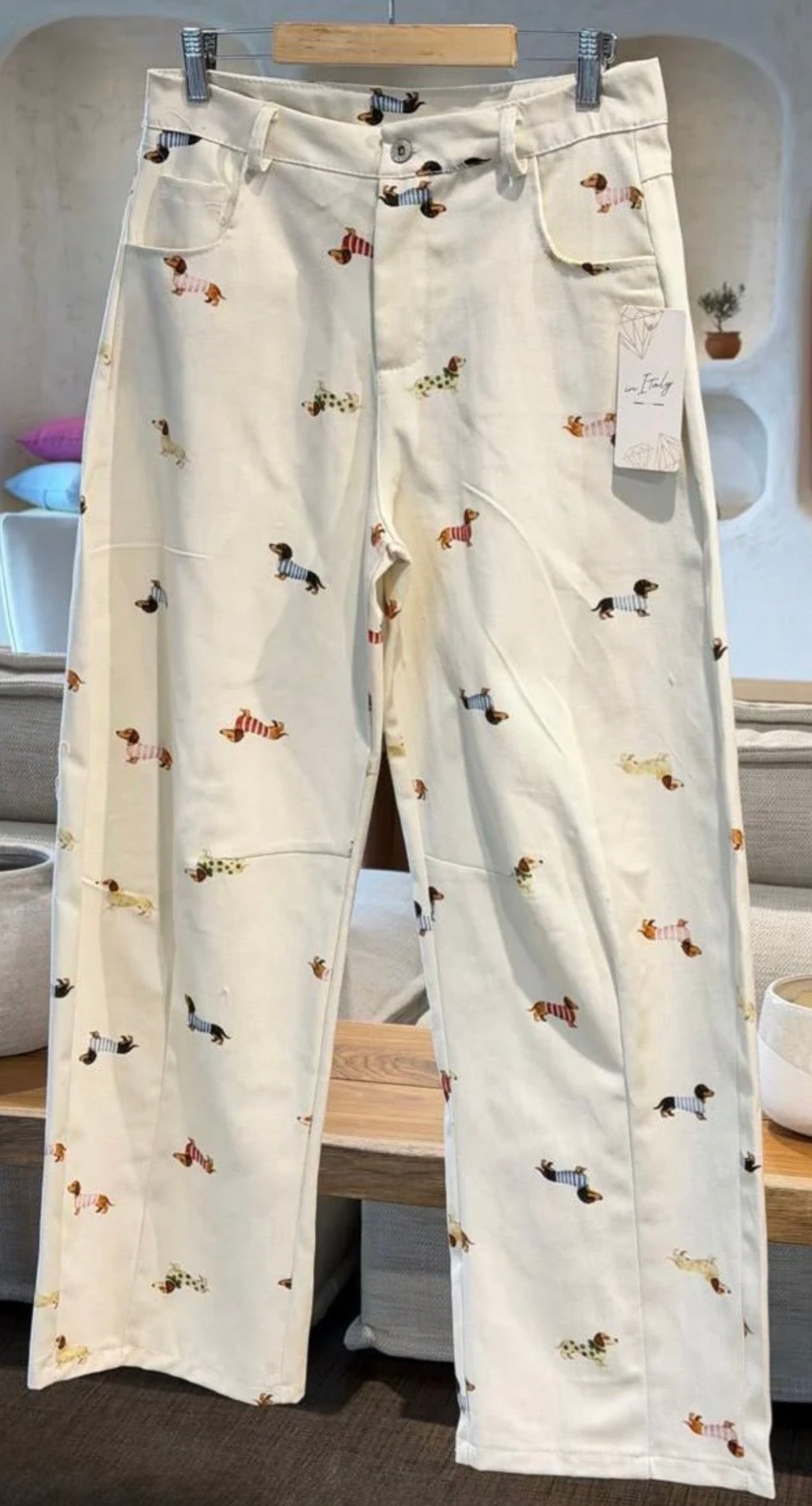 Dog denim barril