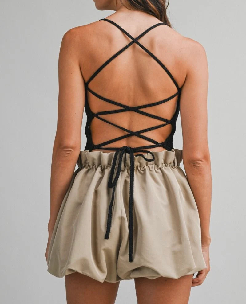 Top Black Knit Minimal