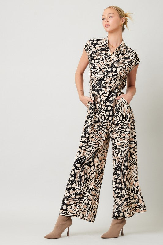 Jumpsuit black-cream