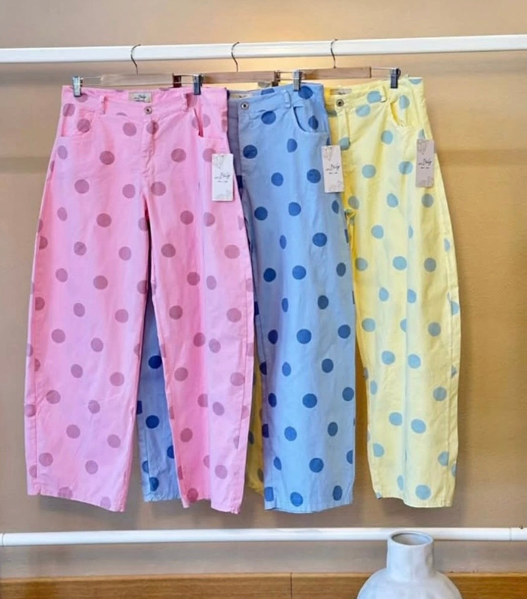 Polkadots pastel Pants / italiano