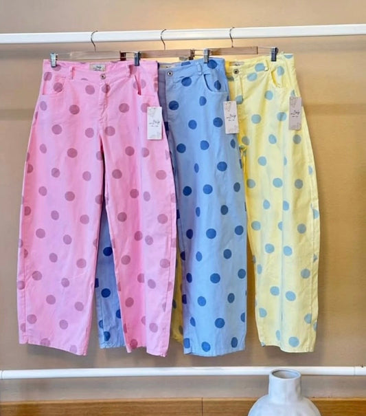Polkadots pastel Pants / italiano